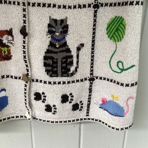 Marisa Christina CAT hand knitted TOP sweater - Picture 5 of 7